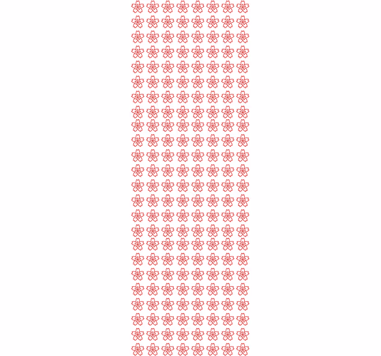 Floral symmetri tapet blomste - Tenstickers
