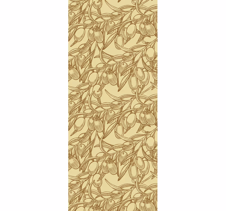 Botanisk ornamentikk tapet pynt - Tenstickers