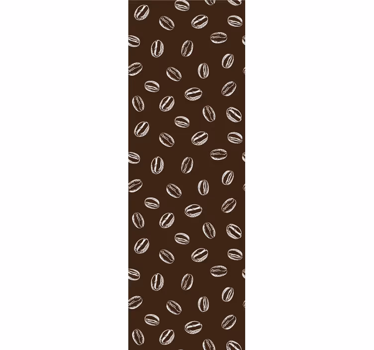 Kaffebønnemønster skrivebord tapet - Tenstickers