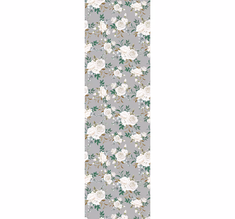 Floral eleganse panel tapet blomster - Tenstickers