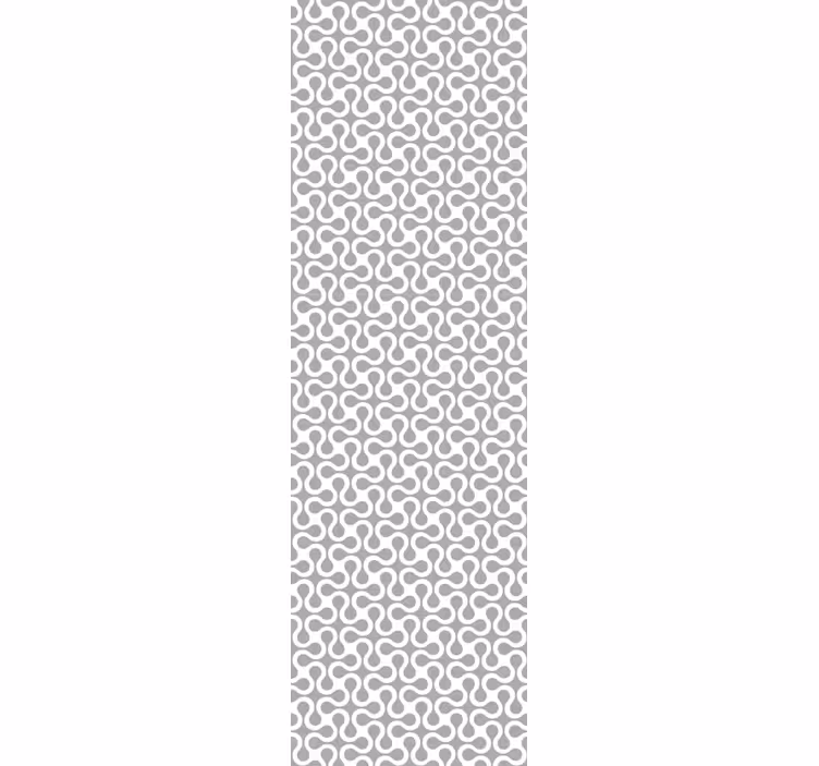 Geometriske bølgelengder tapet grå - Tenstickers