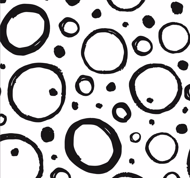 Abstrakte sirkler tapet geometriske former - Tenstickers