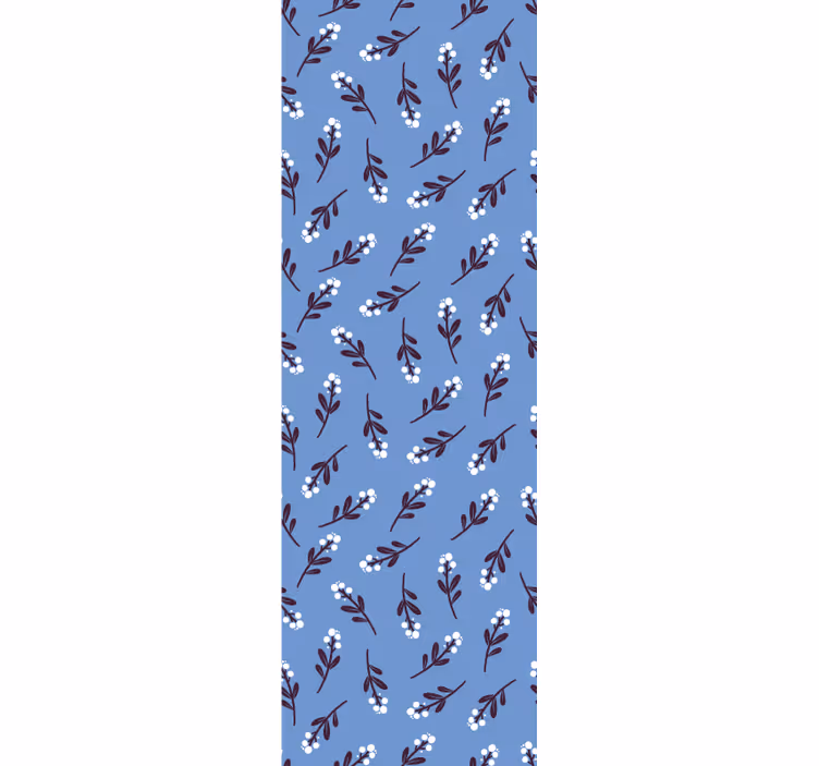 Blomstergrener motiv tapet blomster - Tenstickers