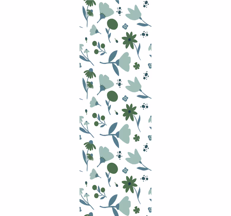 Botanisk blomstring tapet blomster - Tenstickers