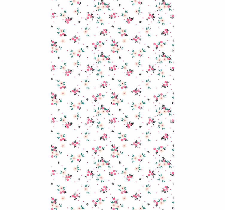 Utstilling av blomsterbukett tapet blomster - Tenstickers