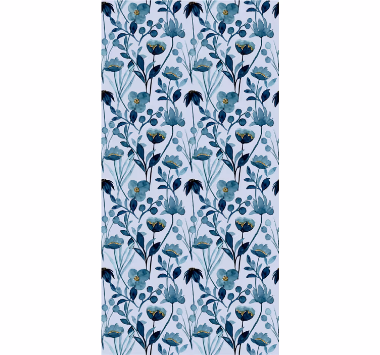 Floral botanisk eleganse tapet blomster - Tenstickers