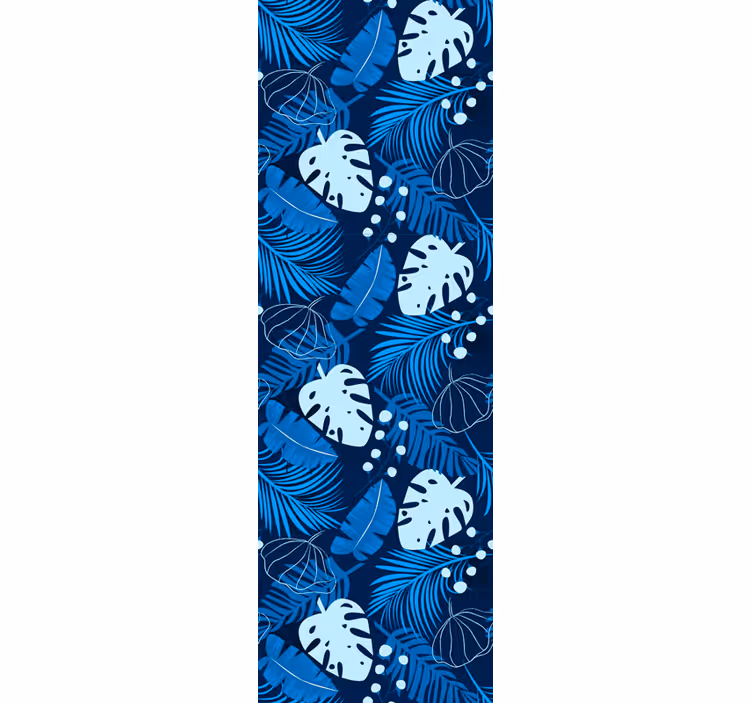 Tropisk monstera-design tapet grønne blader - Tenstickers