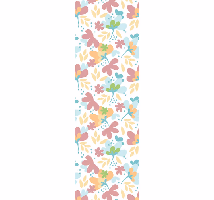 Dekor med blomstermønster tapet blomster - Tenstickers
