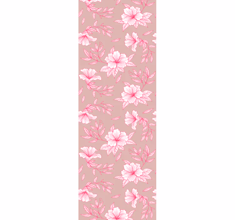 Blomsterutstilling tapet blomster - Tenstickers