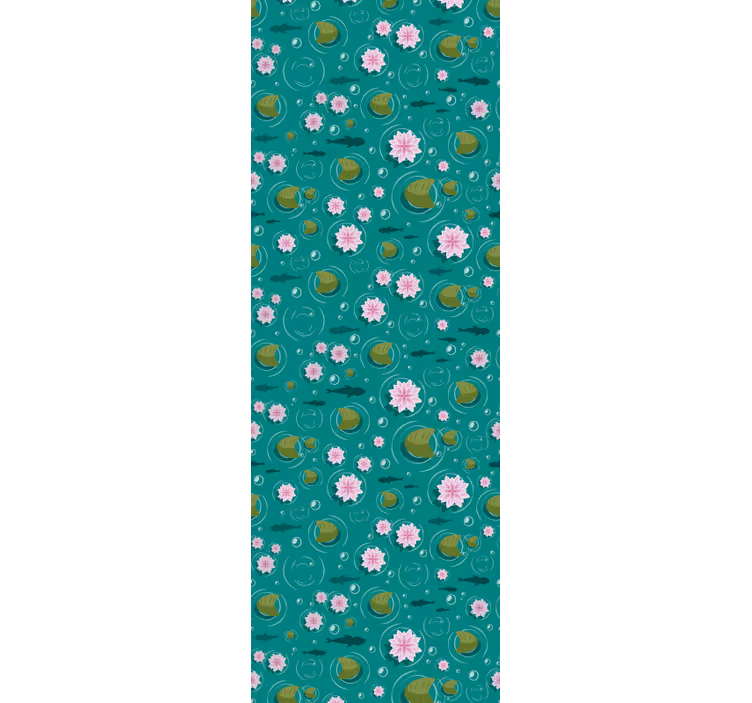 Akvatiske blomster tapet natur - Tenstickers