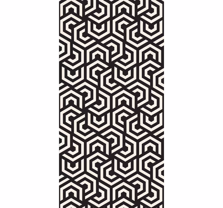 Labyrintisk design tapet geometriske former - Tenstickers