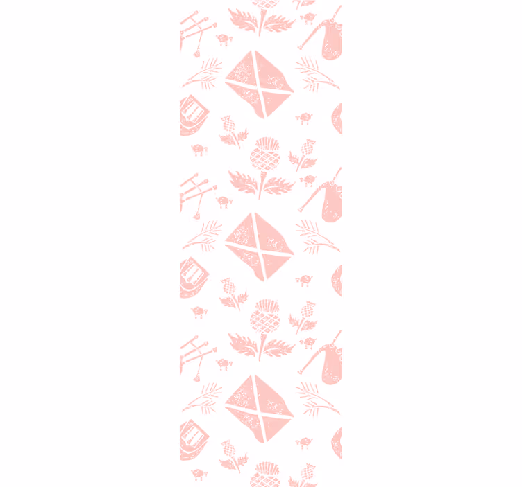 Geometriske botaniske stoffer tapet pynt - Tenstickers