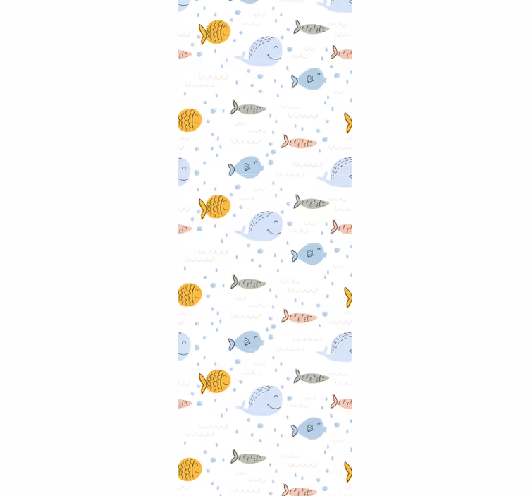Akvatisk motiv tapet fisk - Tenstickers
