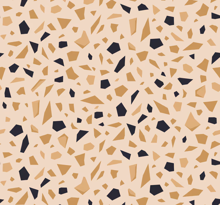 Terrazzo mønster tapet geometriske former - Tenstickers