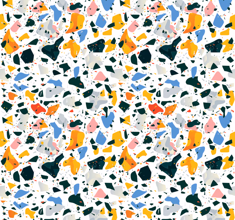 Fargerik terrazzo tapet annet - Tenstickers