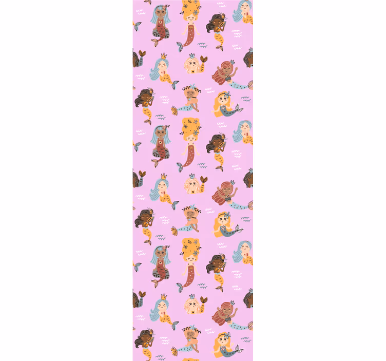 Havfrue illustrasjon tapet baby - Tenstickers