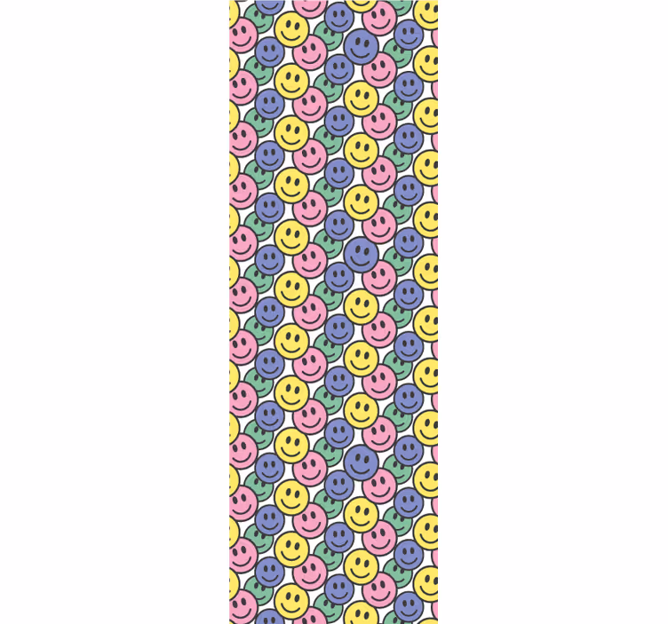 Fargerike pastellsmilefjes tapet soverom - Tenstickers