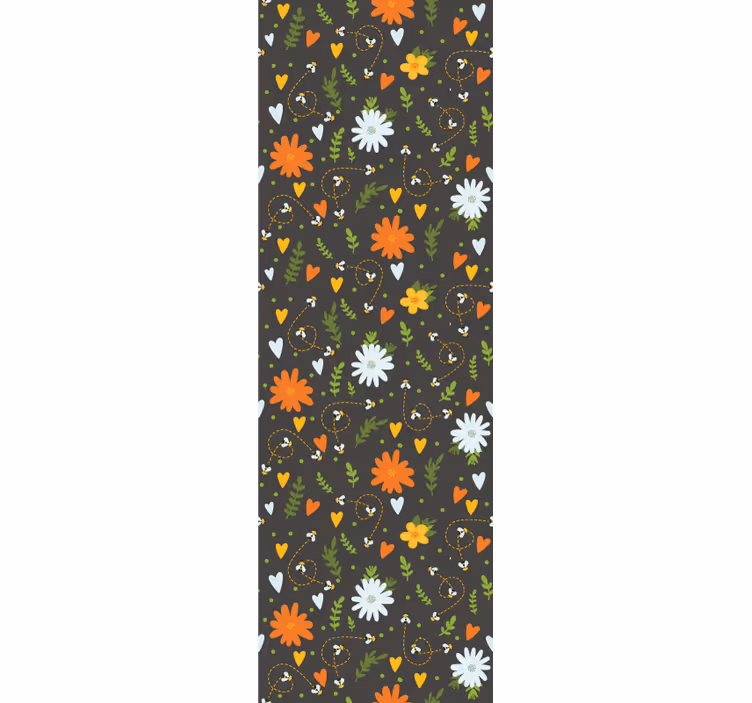 Floral cheer motiv tapet blomster - Tenstickers