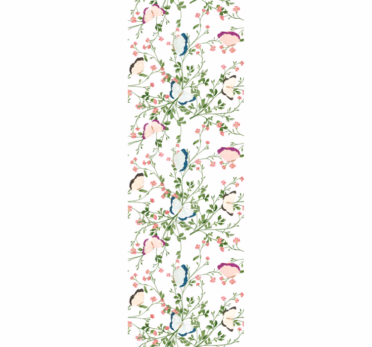 Fantasy akvarell tapet blomster - Tenstickers