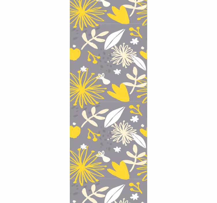 Muntert blomstermønster tapet blomster - Tenstickers