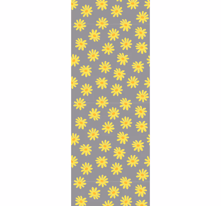 Floral solskinn mønster tapet blomster - Tenstickers