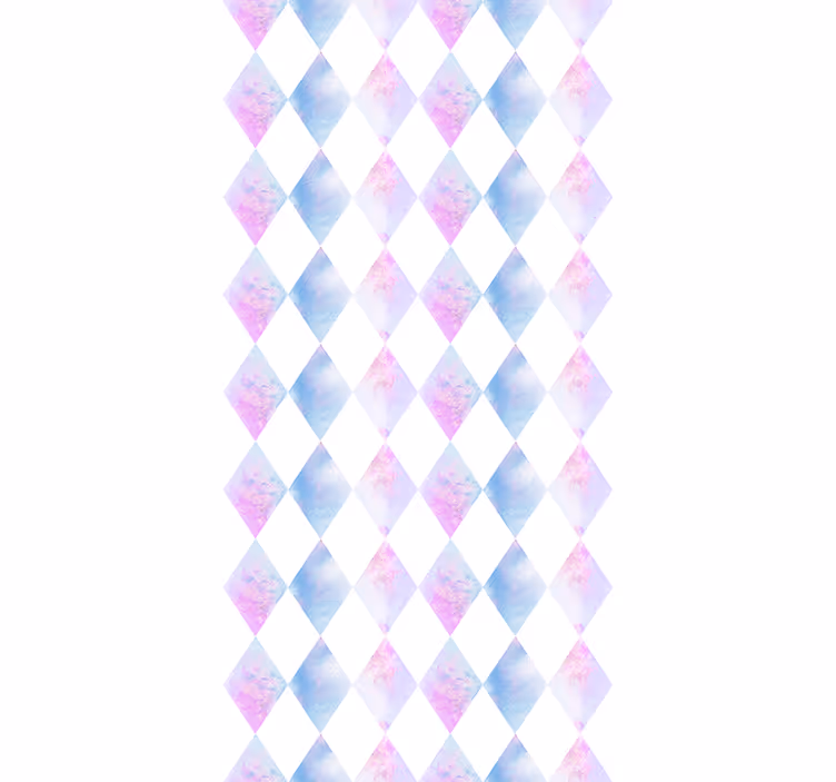 Geometrisk harlekin tapet firkant - Tenstickers