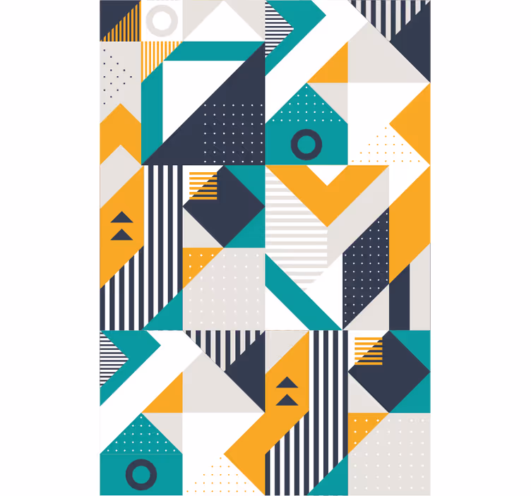 Geometrisk ensemble tapet geometriske former - Tenstickers