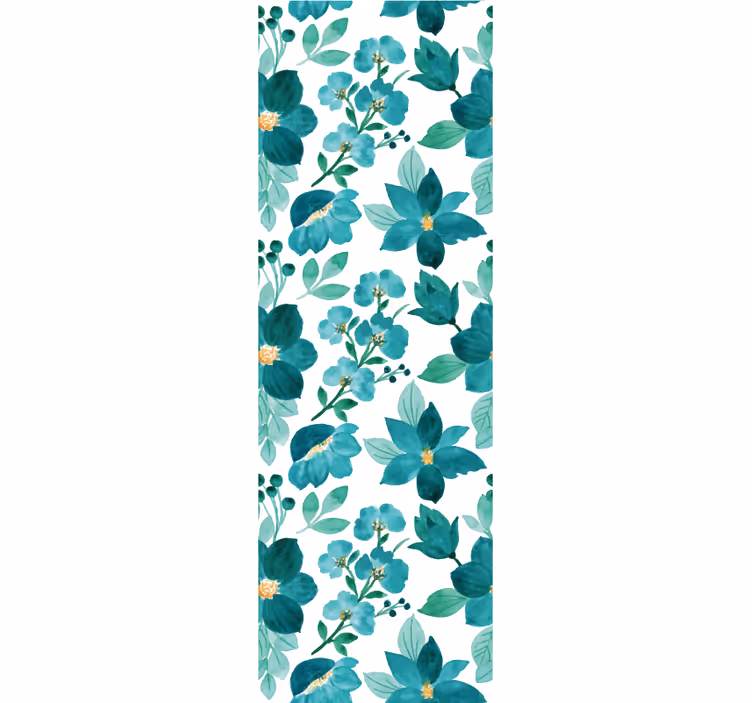 Floral botanisk blomst tapet blomster - Tenstickers