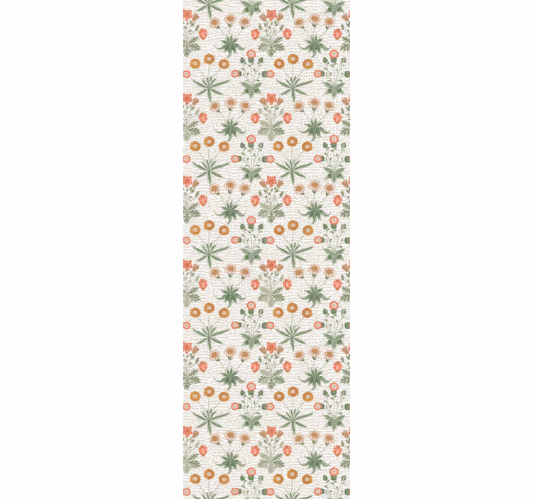 Blomstermotiv gjentakelse tapet blomster - Tenstickers