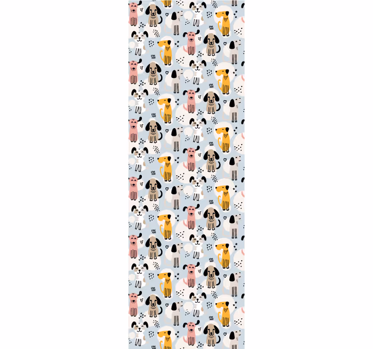 Hundemønsterlek hund tapet - Tenstickers