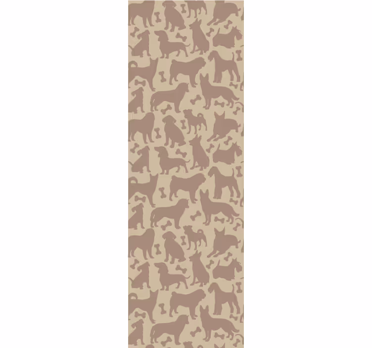 Hund tapet med kattemotiver - Tenstickers