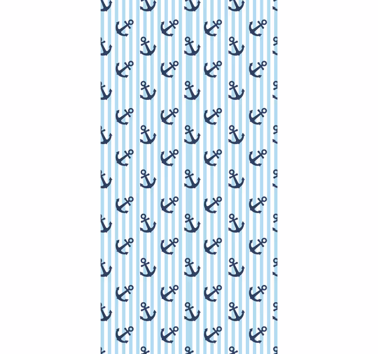 Nautiske ankere tapet striper - Tenstickers