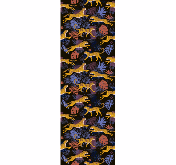 Jungel fauna mosaikk tapet dyr - Tenstickers