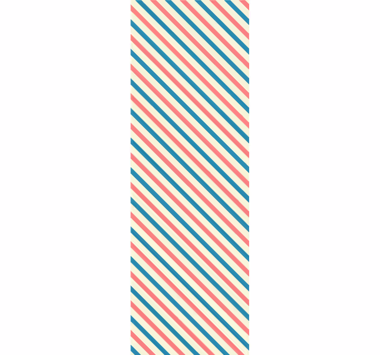 Diagonalt stripet mønster tapet striper - Tenstickers