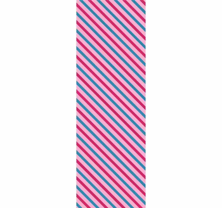 Stripet diagonal tapet horisontalt - Tenstickers