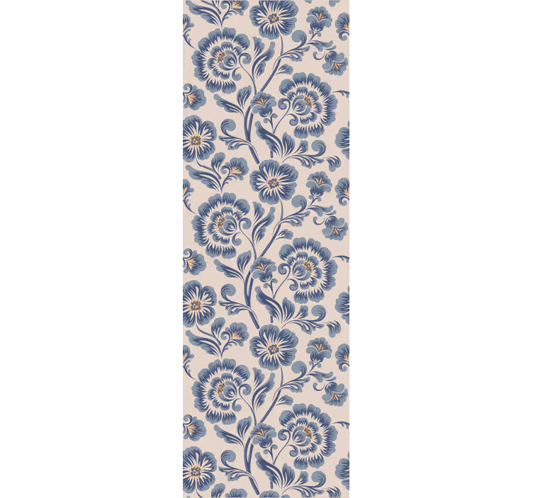 Floral damask eleganse tapet blomste - Tenstickers