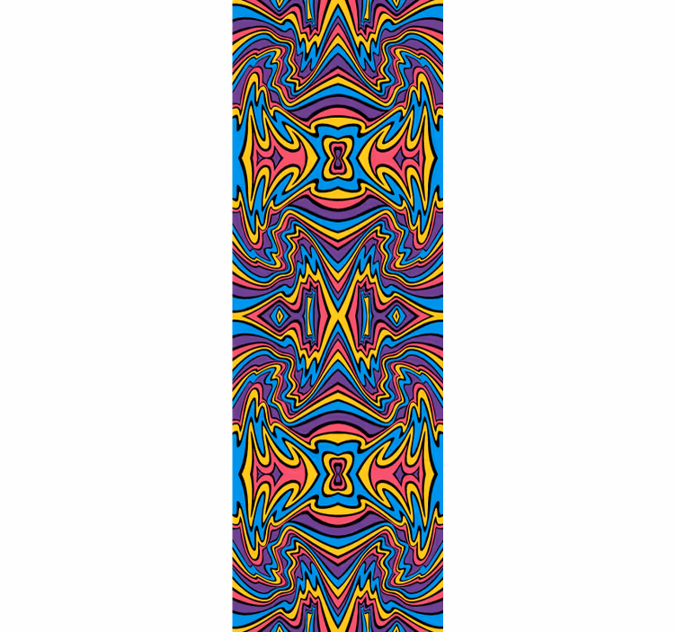Kaleidoskopisk mønster tapet abstrakt - Tenstickers