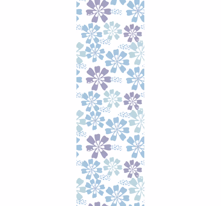 Blomstermønster tema tapet blomster - Tenstickers