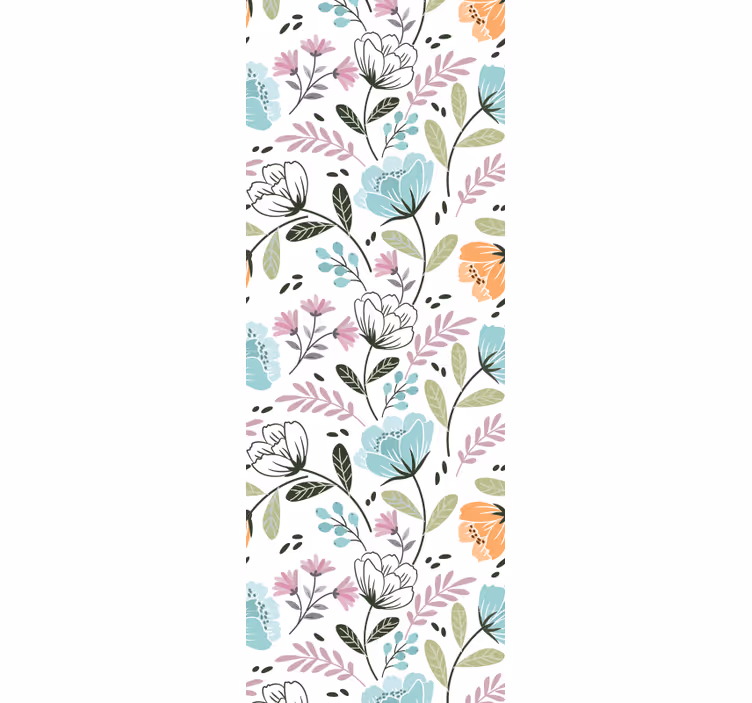 Forskjellige planter og blomster tapet blomster - Tenstickers
