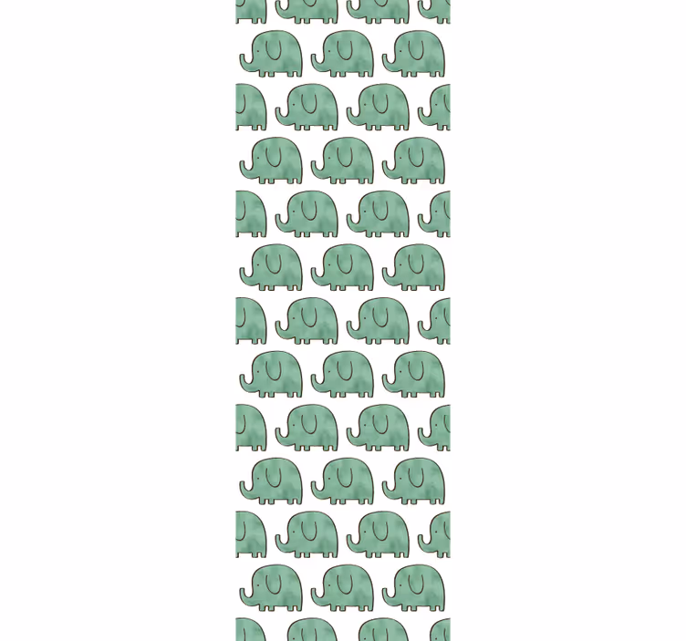 Sjarmerende elefanter elefant tapet - Tenstickers