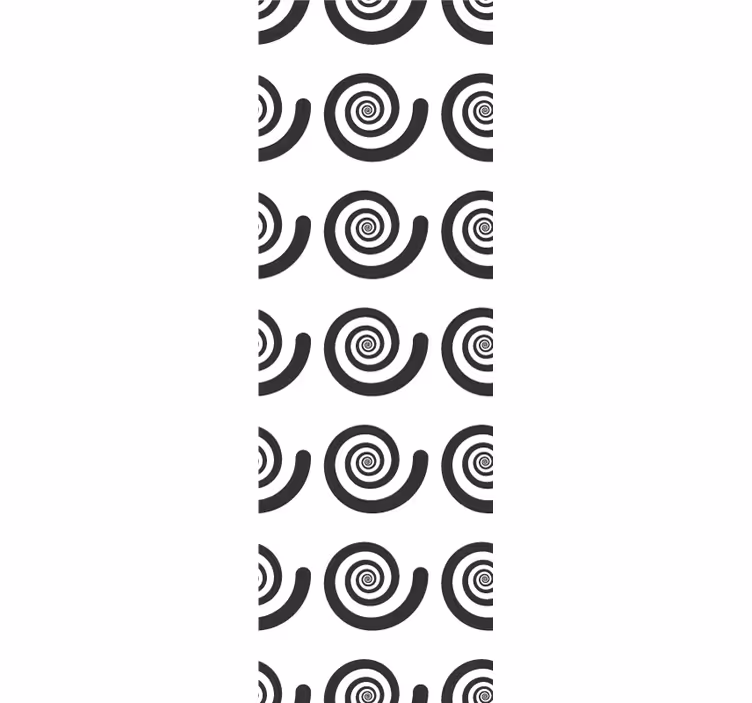 Spiralmønster tapet geometriske former - Tenstickers