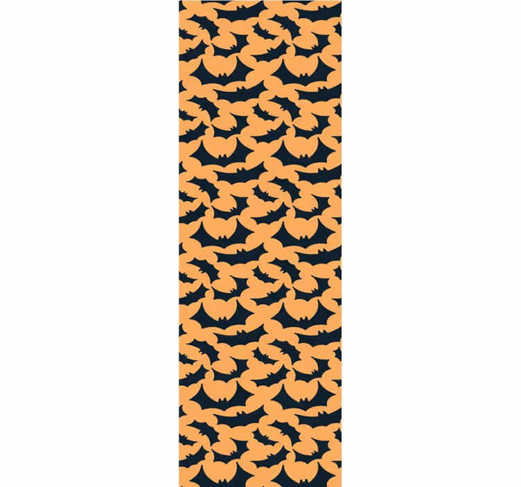 Halloween flaggermus mønster Halloween tapet - Tenstickers