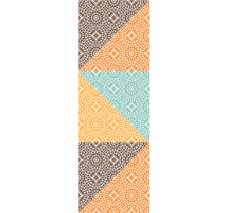 Psykedelisk hippy mandala tapet vintage - Tenstickers