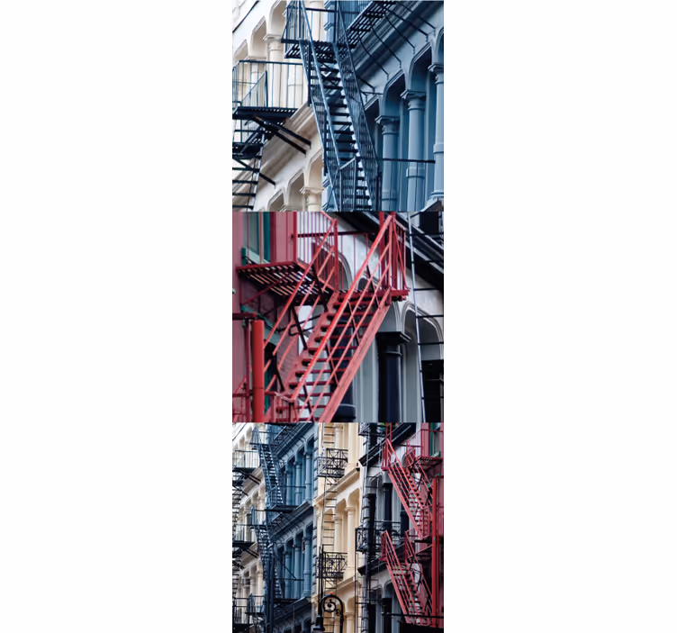 Kjent trappemønster tapet New York - Tenstickers