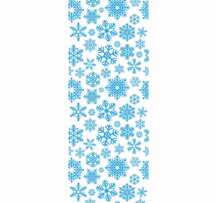 Sesongens snøfnuggmotiv jul tapet - Tenstickers