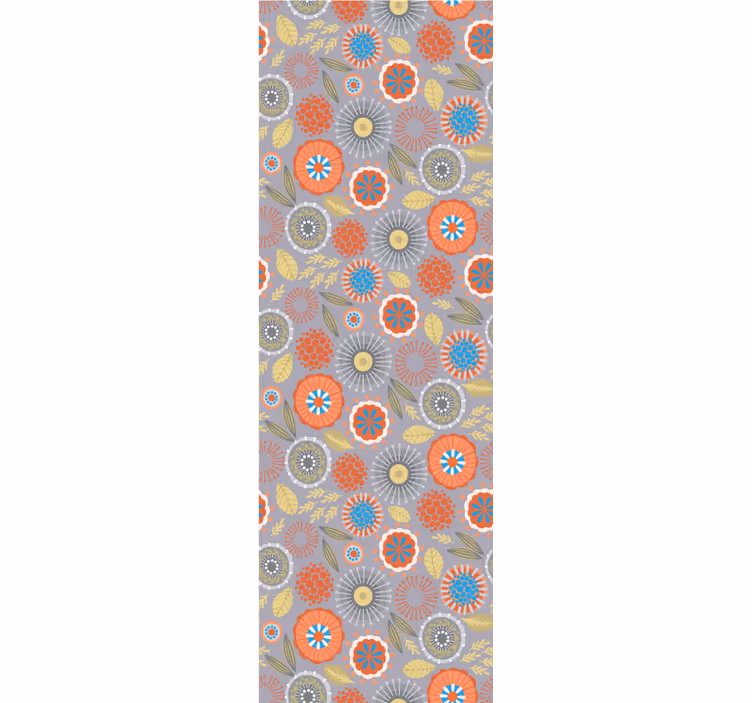 Blomsterutbrudd tapet blomster - Tenstickers