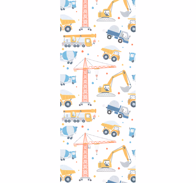 Konstruksjonsmotiver tapet barn - Tenstickers