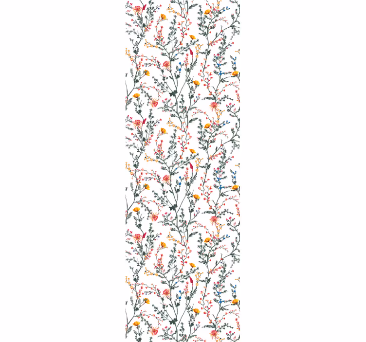 Floral botanisk spredning tapet blomster - Tenstickers