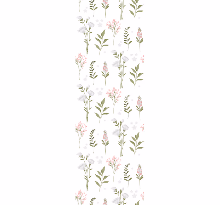 Floral eleganse mønster tapet blomster - Tenstickers