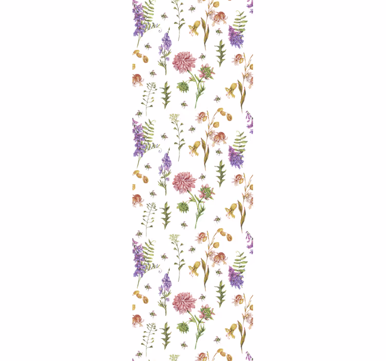 Botaniske villblomster tapet blomster - Tenstickers